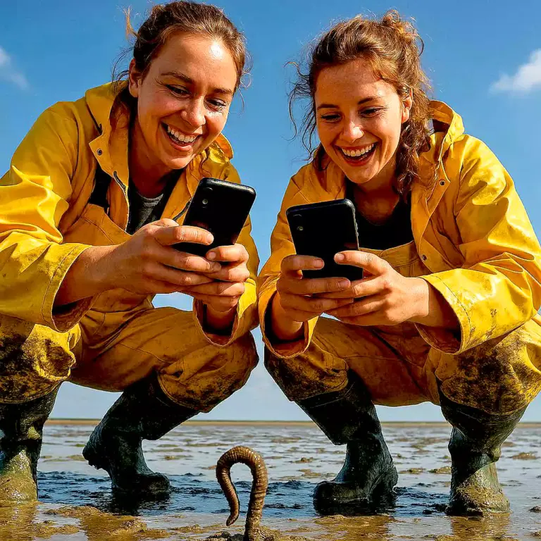Blow lugworm on Wadden Sea National Park (Image: AI)