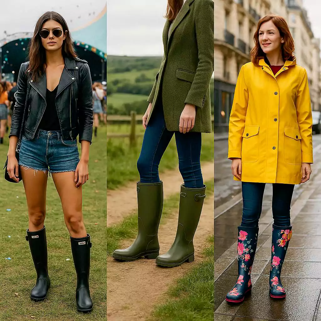 Celebrities wear wellies (Image: AI)