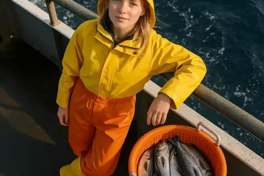 A fisherwomen. (Image: AI)