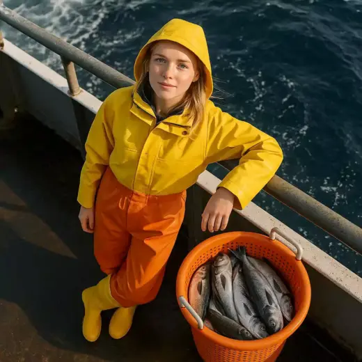 A fisherwomen. (Image: AI)