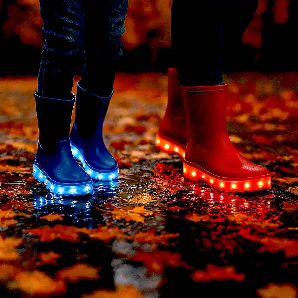 LED illuminate Rubber Boots: A Stylish and Safe Choice for Every Age